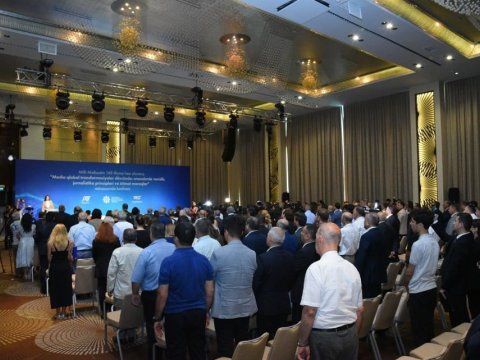 Mətbuatın 148 illiyinə həsr olunmuş konfrans - FOTOLAR