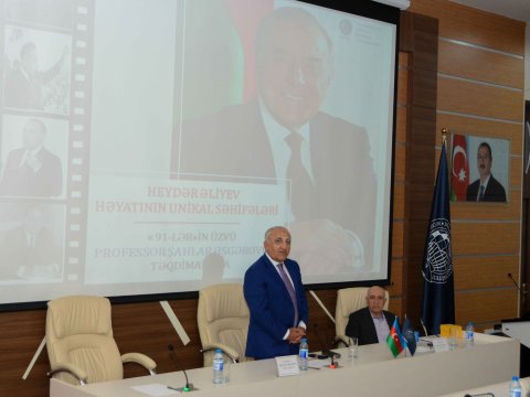 UNEC-də Heydər Əliyevin həyatına həsr olunan tədbir - FOTO