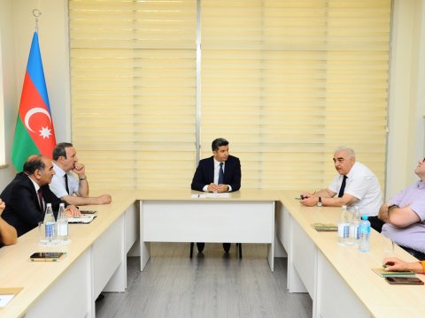 Naftalanda mətbuat nümayəndələri ilə görüş olub - FOTOLAR