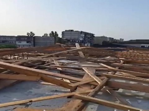 Sabunçuda sənədsiz tikililər söküldü - VİDEO