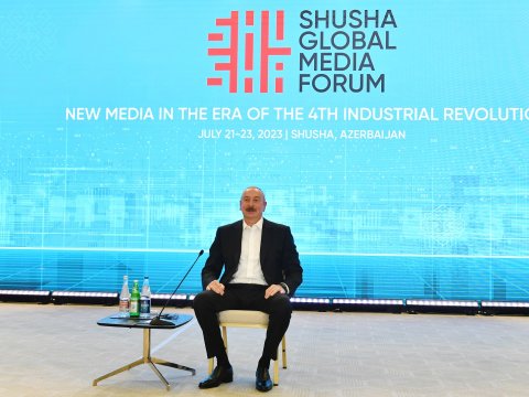 İlham Əliyev Şuşadakı Forumda çıxış edib - YENİLƏNİB