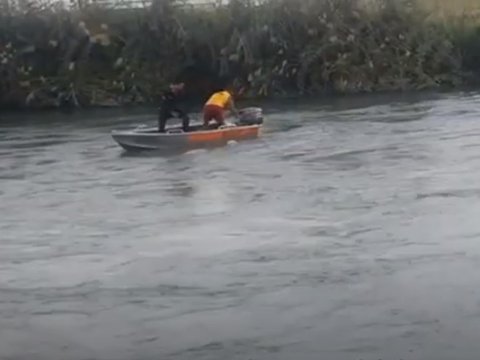 Kanalda batan şəxs axtarılır - VİDEO