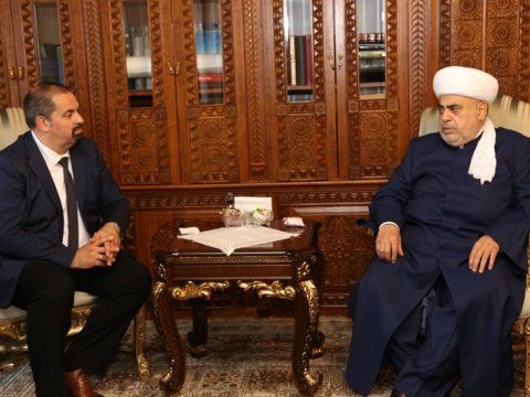 Şeyx Almaniya müsəlmanları mərkəzi şurasının sədri ilə görüşüb
