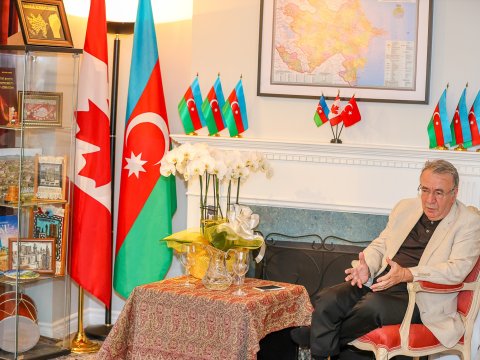 Torontoda dünya şöhrətli alimlə görüş keçirilib - FOTOLAR