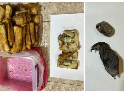 Ana həbsdəki oğluna blinçikin içində heroin apardı