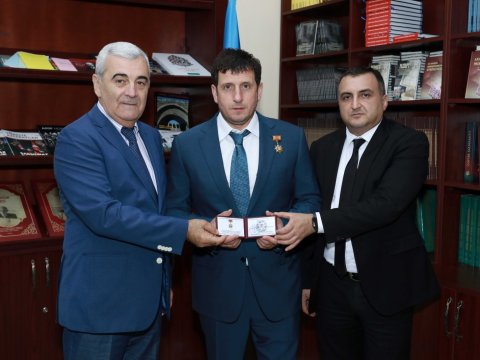 “STMEGİ” Fondunun vitse-prezidentinə medal təqdim edildi