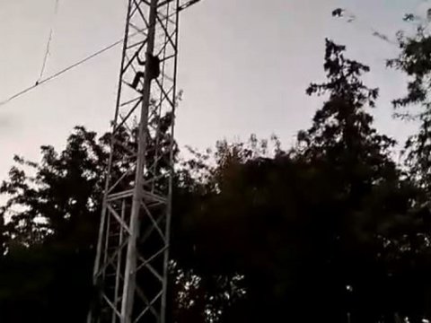 İşıq dirəyinə çıxaraq intihar etmək İSTƏDİ