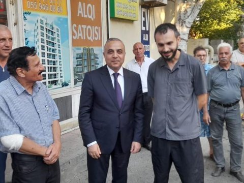 Azay Quliyev seçicilərilə görüş keçirib - FOTO