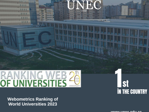 UNEC “Webometrics”də də birinci oldu!