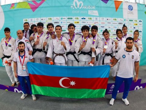 Yeniyetmə cüdoçularımız Avropada 1-ci oldular