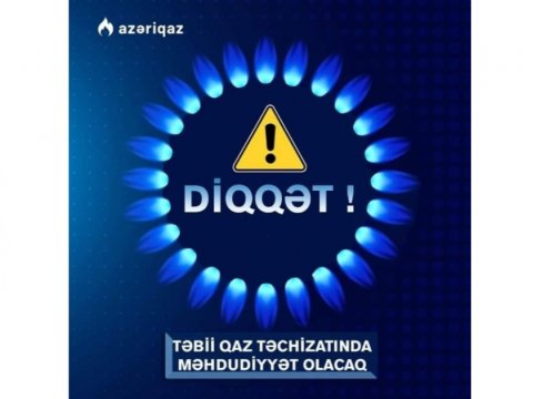 İki rayonda qaz kəsiləcək