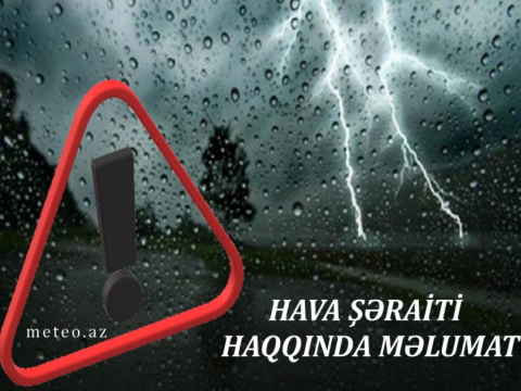 Hava kəskin dəyişəcək - Güclü külək, leysan, dolu...