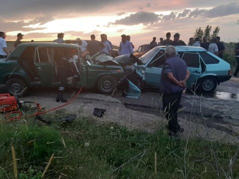 Şabranda yol qəzası - 3 nəfər yaralandı