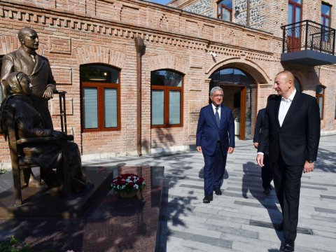 Prezident ADA Universitetinin Qazax Mərkəzində - FOTOLAR