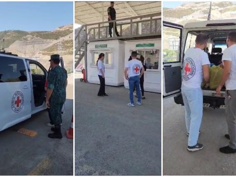 Ermənilərin sərbəst keçidinə şərait yaradıldı - VİDEO