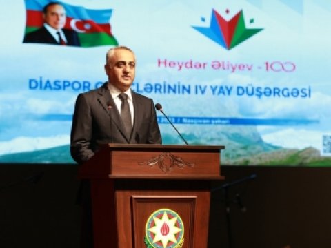 Fuad Nəcəfli Yay Düşərgəsinin açılış mərasimində çıxış etdi