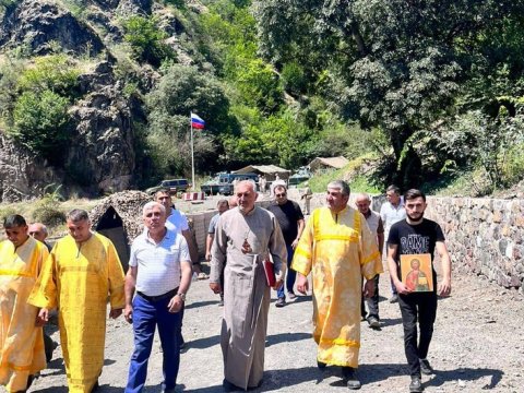 Alban-Udi icmasının üzvləri Xudavəng monastırında - FOTOLAR