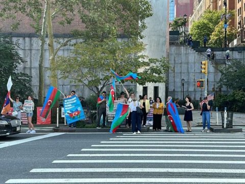 BMT önündə soydaşlarımıza qarşı təxribat törədən erməni həbs edildi - FOTO