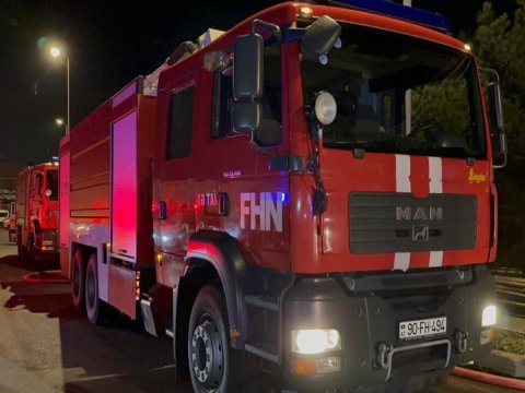 Doqquzmərtəbəli binada YANĞIN