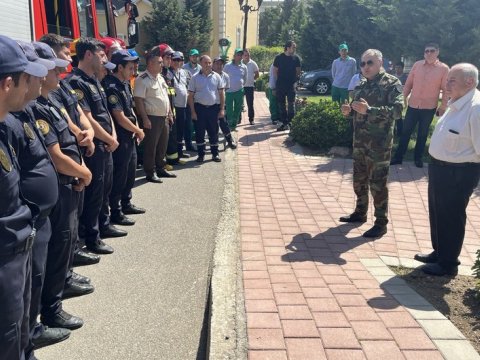 Nazirlik Bakıda yaşayış kompleksində təlim keçirdi - VİDEO