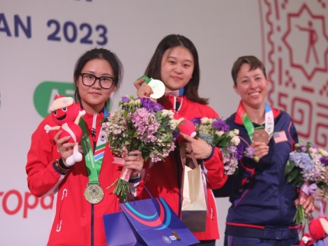Bakıdakı çempionatın növbəti medalçıları - FOTOLAR