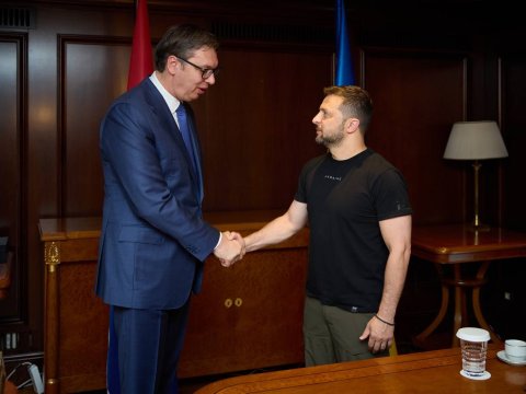 Zelenski Vuçiçlə görüşdü