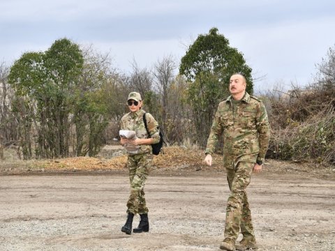Prezident və birinci xanım Kəlbəcərdə