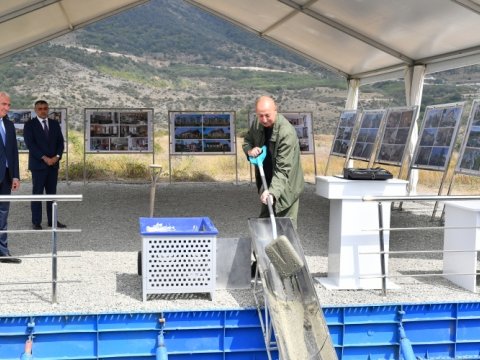 Laçında mehmanxana kompleksinin təməli qoyuldu - FOTOLAR