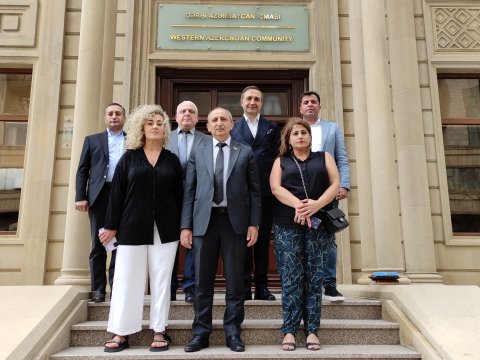 Xarici jurnalistlər Qərbi Azərbaycan İcmasında - FOTOLAR