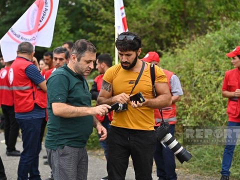 Xarici KİV-lərin nümayəndələri Ağdam-Xankəndi yolunda - FOTOLAR