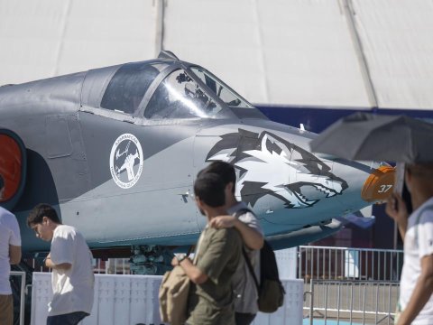 Modernləşdirilmiş Su-25 qırıcımız TEKNOFEST-də - FOTO