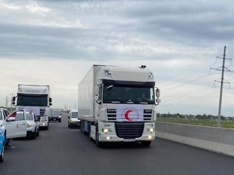 Ərzaq yükləri Xankəndiyə çatdırılana qədər burada qalacağıq