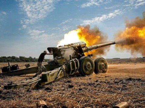 Ermənilər artilleriyadan İSTİFADƏ EDİR