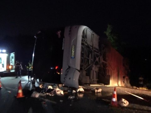 Türkiyədə ağır yol qəzası - 6 ölü, 43 yaralı