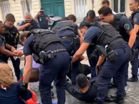 Erməni diasporu Parisdə rəzil oldu - FOTOLAR