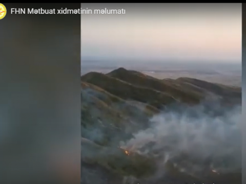 Dağlıq ərazidə yanğın - VİDEO