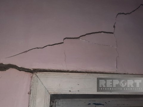 Kürdəmirdəki zəlzələ evlərdə çatlar YARATDI