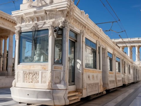 Qədim Yunanıstanda tramvay olsaydı... - FOTOLAR