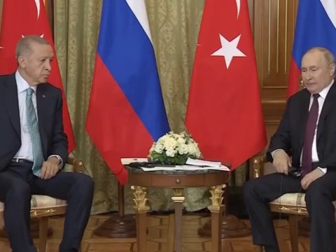Ərdoğan-Putin görüşü 3 saat davam etdi - VİDEO (YENİLƏNİB)