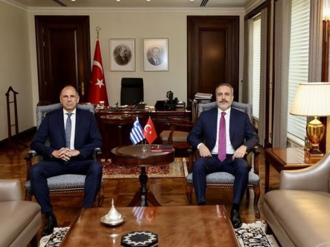 Yunanıstan XİN başçısı Ankaradadır - Fidanla görüşdü