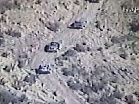 Separatçılar rusların köməyi ilə hərbi daşımalara davam edir - VİDEO