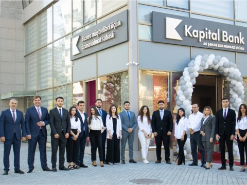 Kapital Bank sahibkarlar üçün yeni filialını istifadəyə verdi