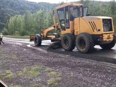 Sel Qəbələdə yollara ciddi ziyan vurub - FOTOLAR