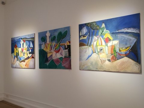 Brüsseldə azərbaycanlı rəssamın sərgisi açıldı - VİDEO