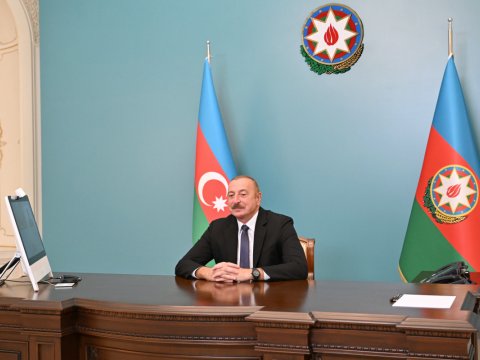 Prezident Azərbaycanda olan israilli naziri onlayn qəbul etdi