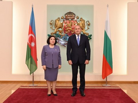 Sahibə Qafarova Bolqarıstanın Prezidenti ilə görüşdü