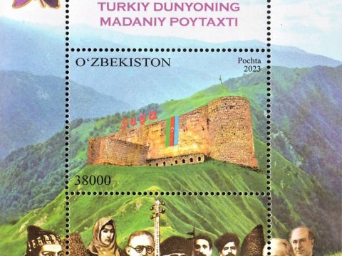 Özbəkistanda Şuşaya həsr olunmuş poçt markası buraxıldı