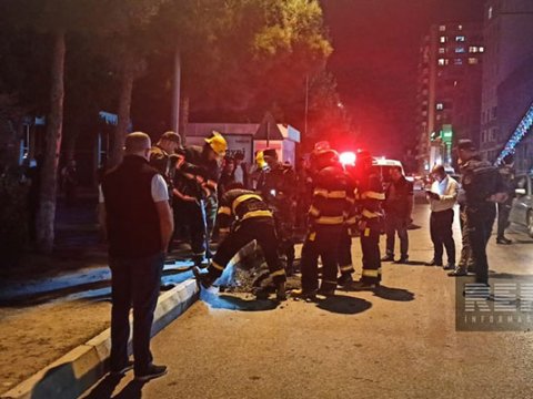 Sumqayıtda qəza baş verən ərazidə işığın verilişi bərpa edildi