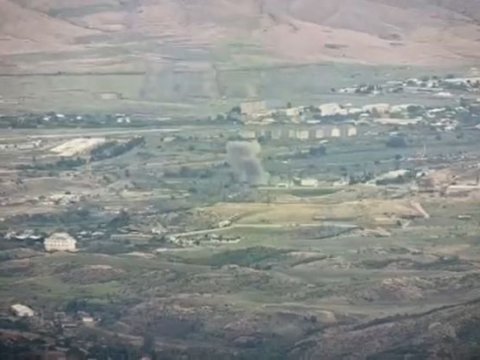 Ermənilərin 4-cü atıcı briqadası məhv edildi - VİDEO