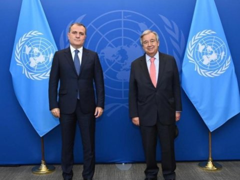 Ceyhun Bayramov BMT-nin Baş katibi ilə görüşəcək